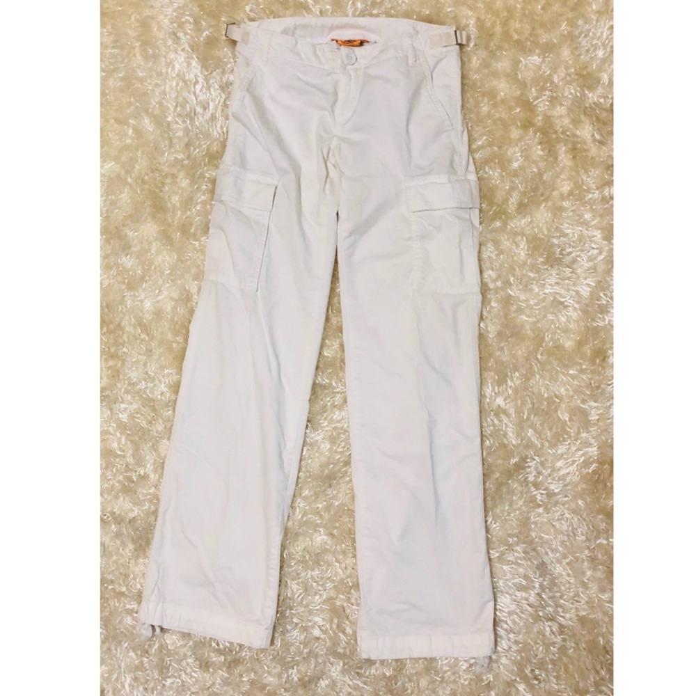 NWOT! TORY BURCH White Cargo Pants - Picture 2 of 5